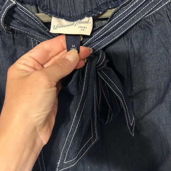 Like new denim a line elastic waist dress 10 - Picture 4 of 5